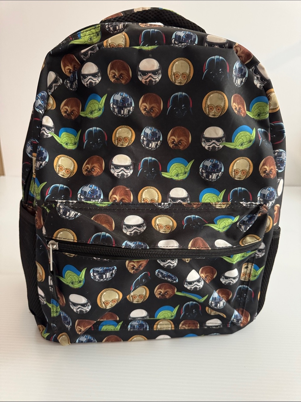 Star Wars Black Backpack with Multicolor Character Dots